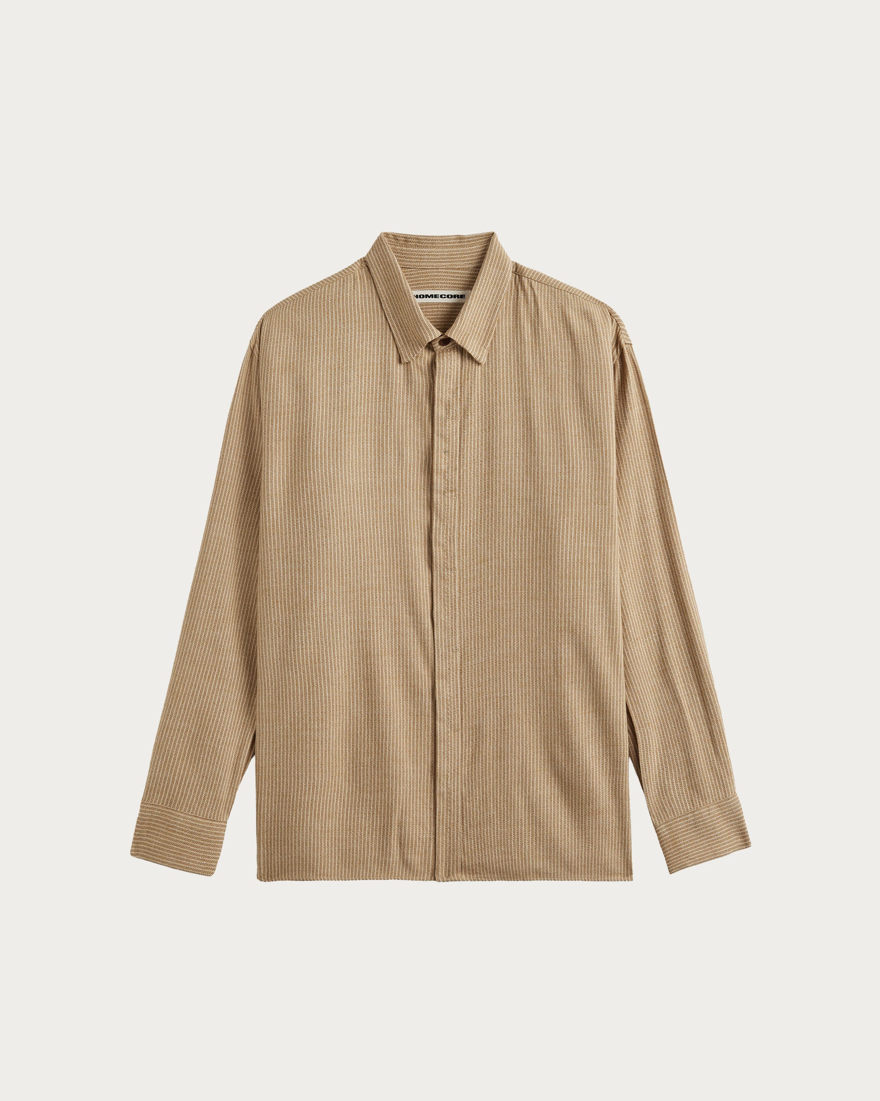 SHADOW SPECK BEIGE STRIPES SHIRT