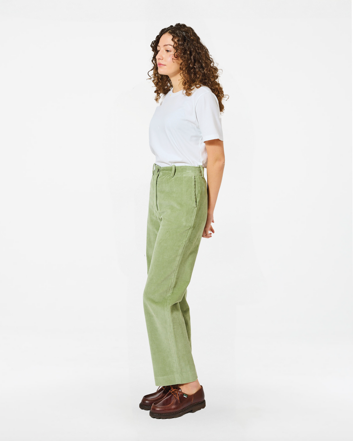 PANTALON SMOKEY CORD MISTY GREEN