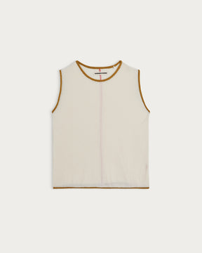 SOFIA SPUMA ECRU-KHAKI TANK TOP