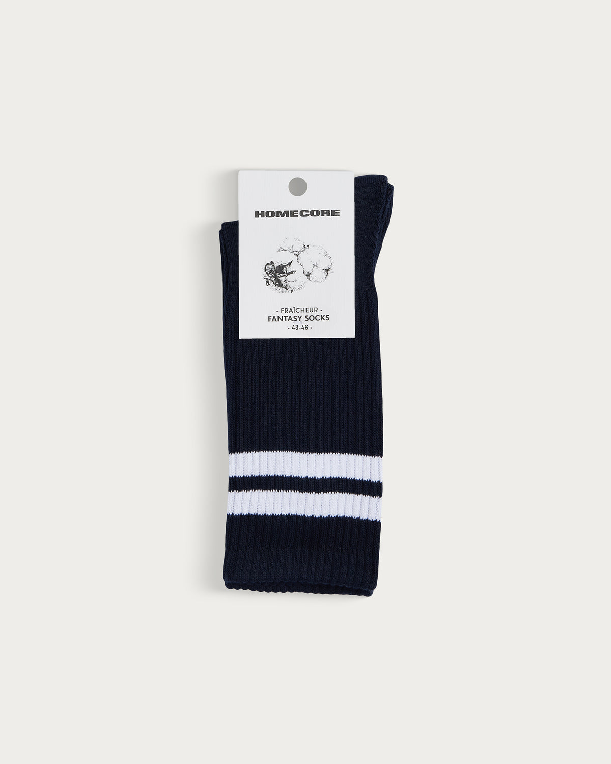 CHAUSSETTES DE SPORT WHITE-NAVY