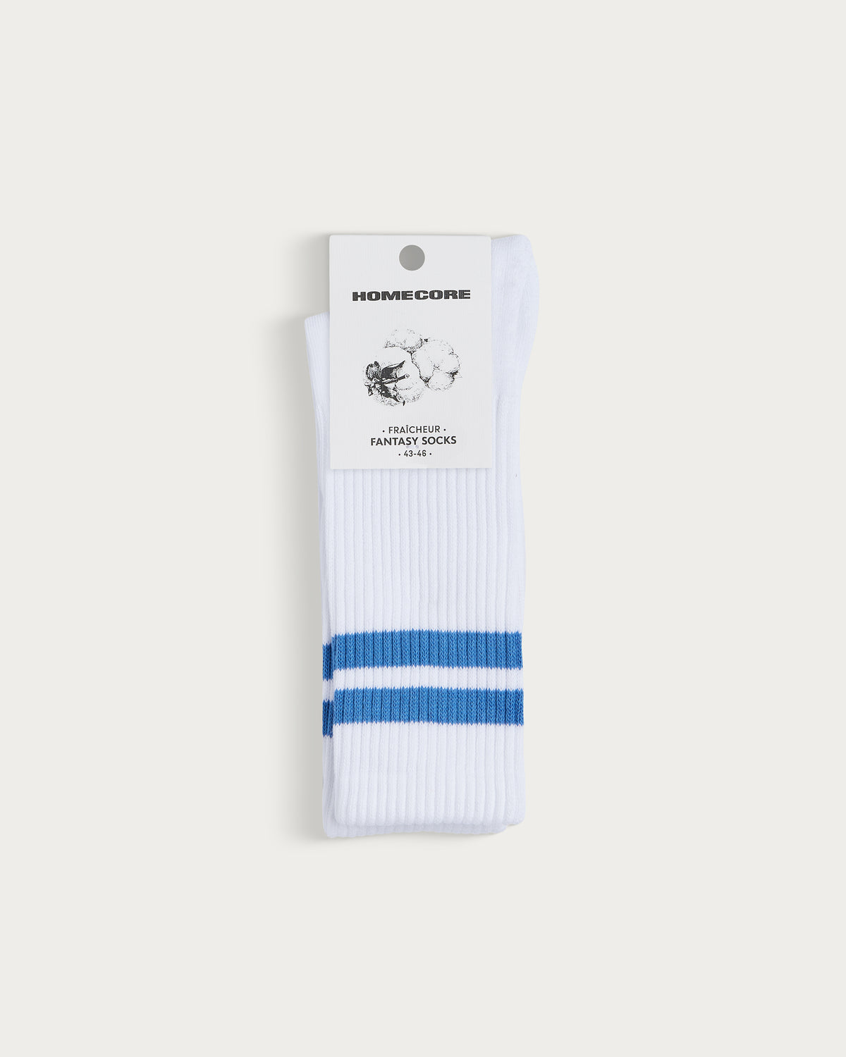 CHAUSSETTES DE SPORT WHITE-BLUE