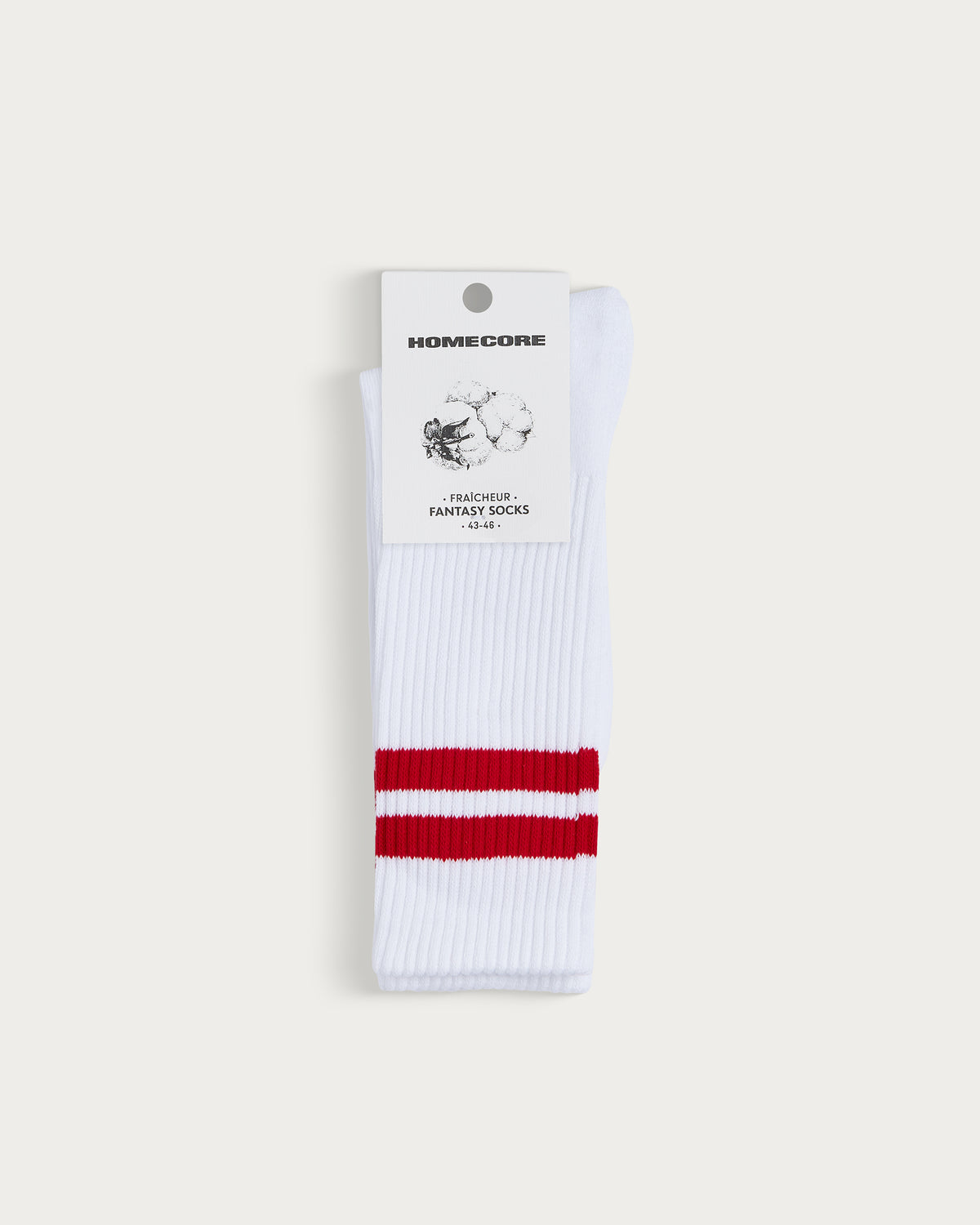 Sport Socks White-Red