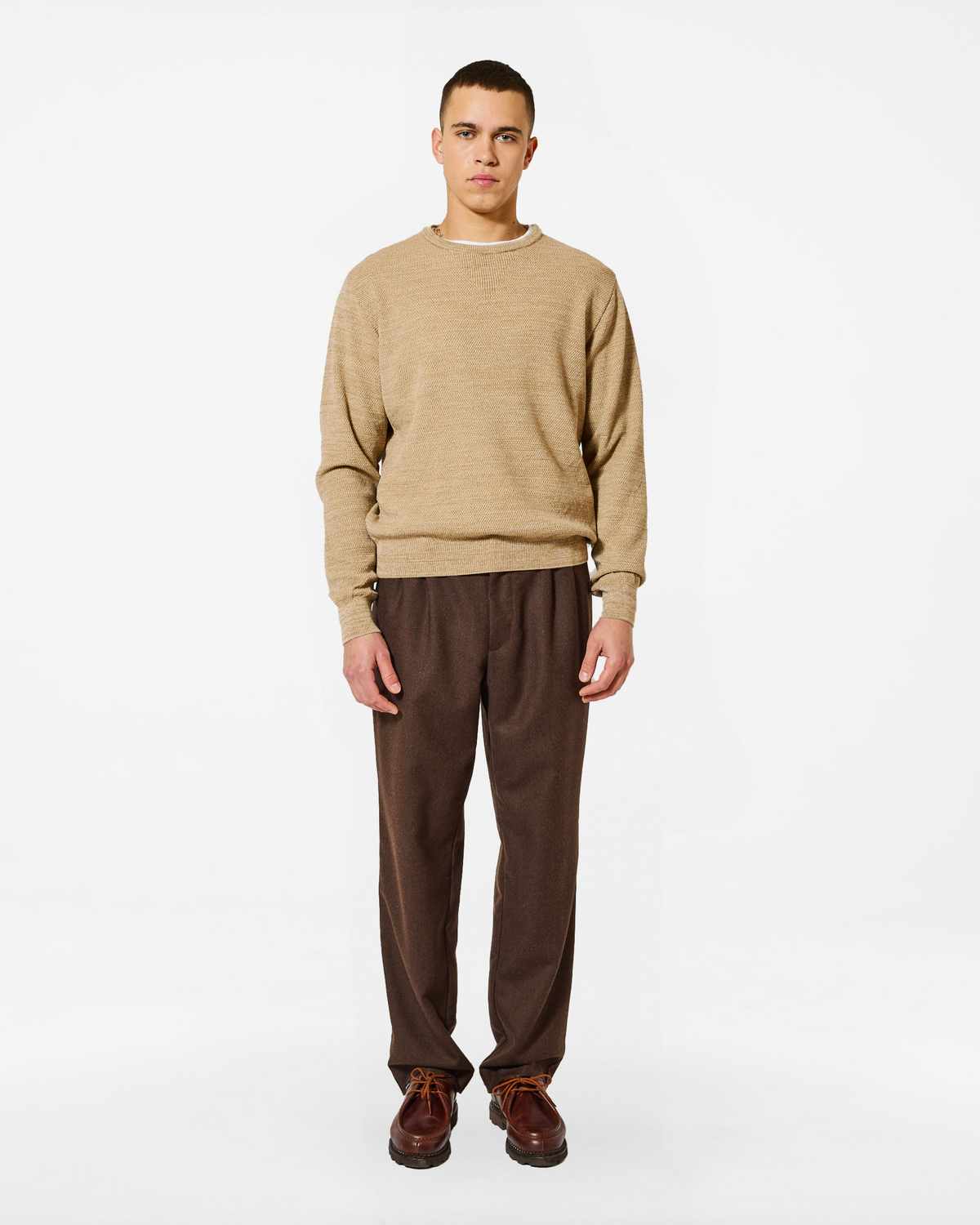 STAMFORD BEIGE MELANGE SWEATER