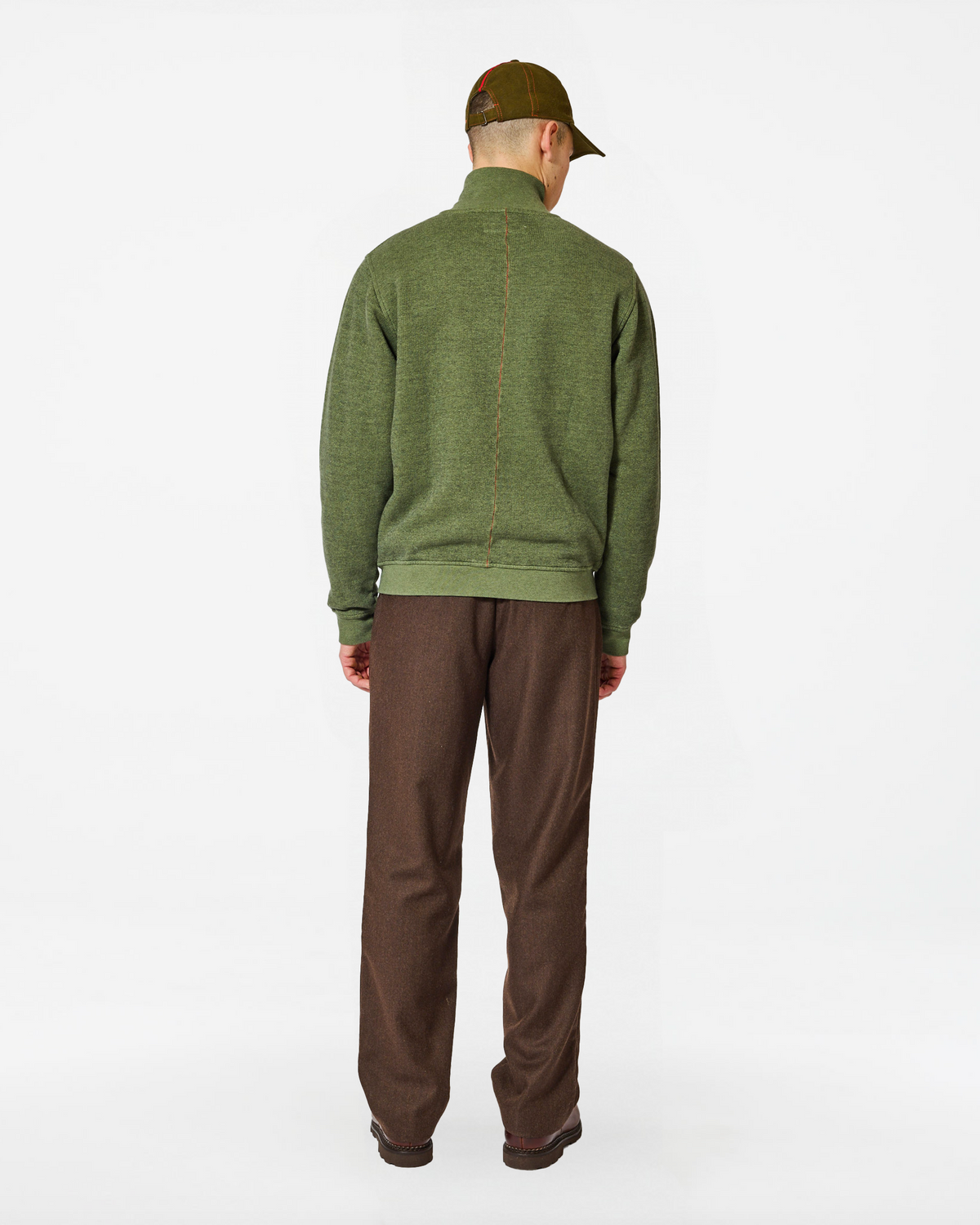 TERRY FULLZIP SWEATER – ROSEMARY GREEN