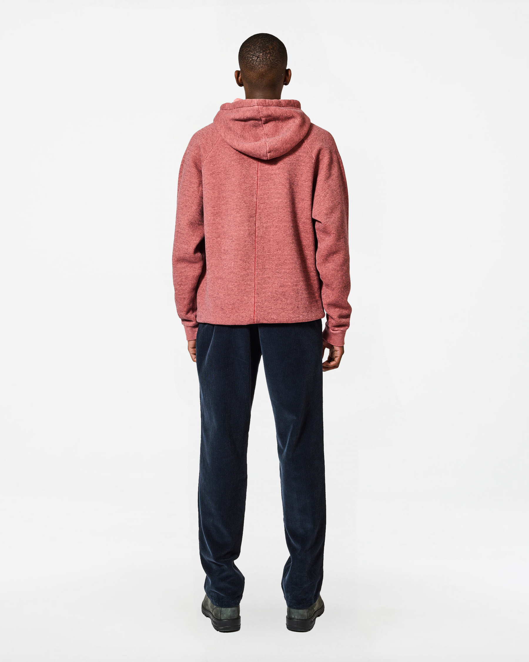 HOODIE TERRY CORAL PINK