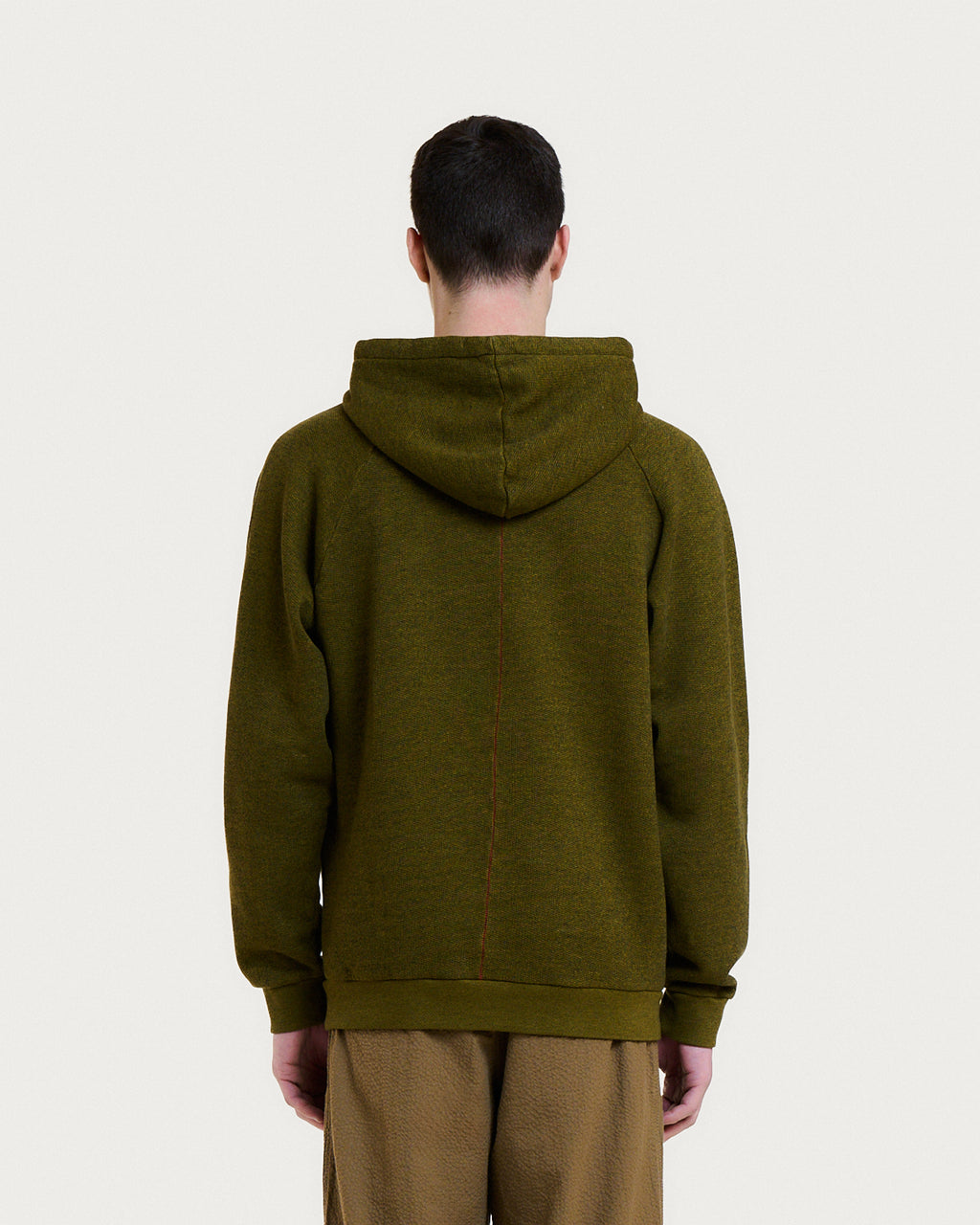 TERRY ARMY KHAKI HOODIE