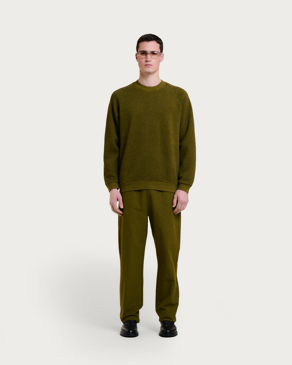 SWEATSHIRT TERRY ARMY KHAKI