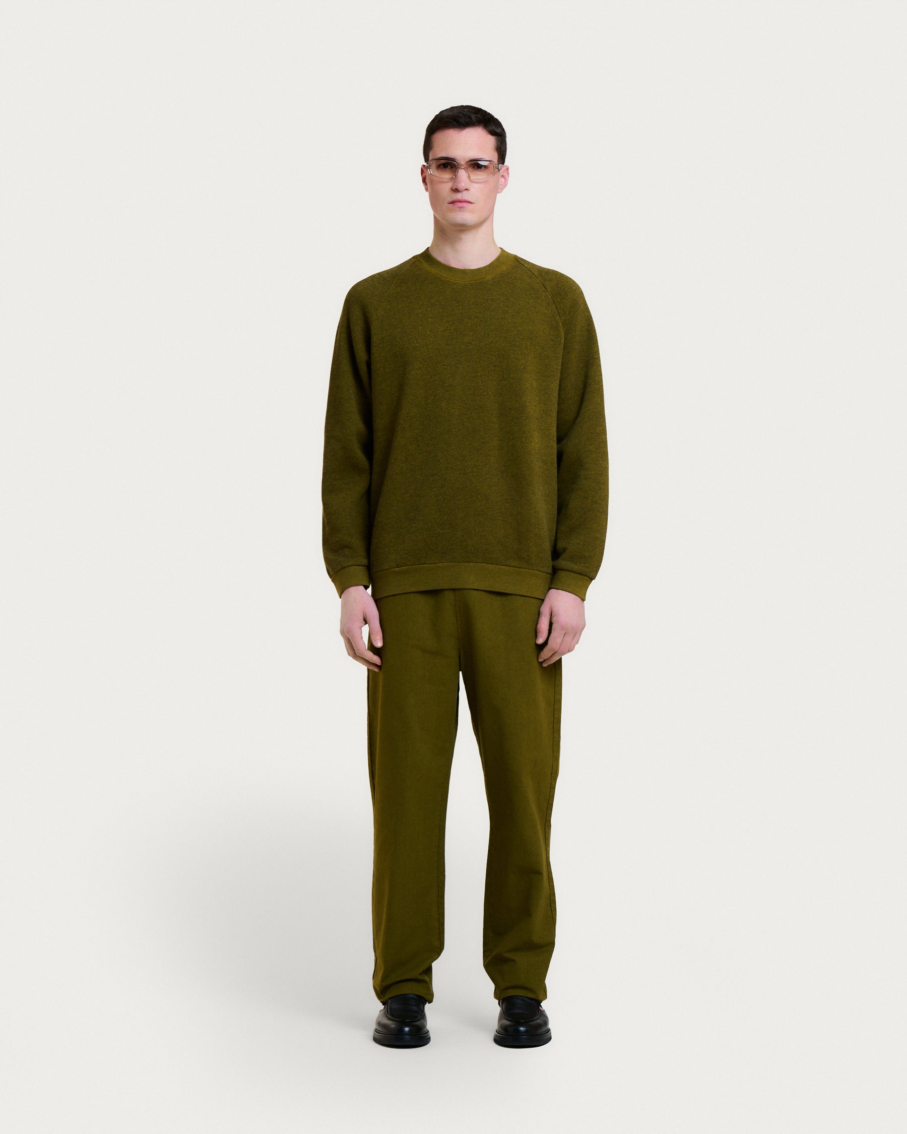 SWEATSHIRT TERRY ARMY KHAKI