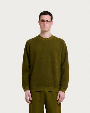 SWEATSHIRT TERRY ARMY KHAKI