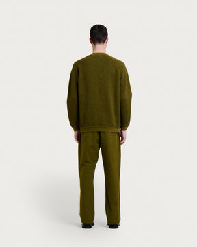 SWEATSHIRT TERRY ARMY KHAKI