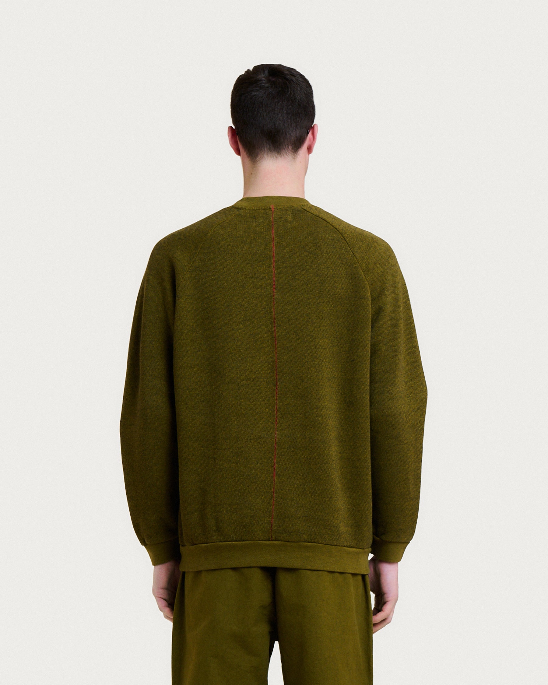 SWEATSHIRT TERRY ARMY KHAKI