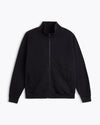 FULL-ZIP TERRY BLACK SWEATER