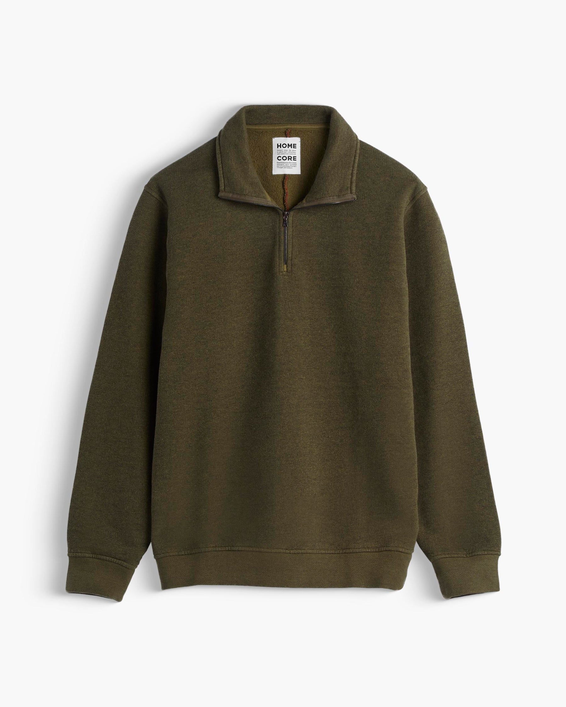 TERRY HALFZIP ARMY GREEN