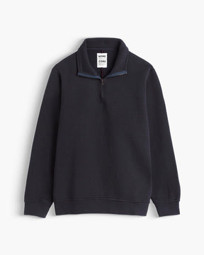 TERRY HALFZIP NAVY