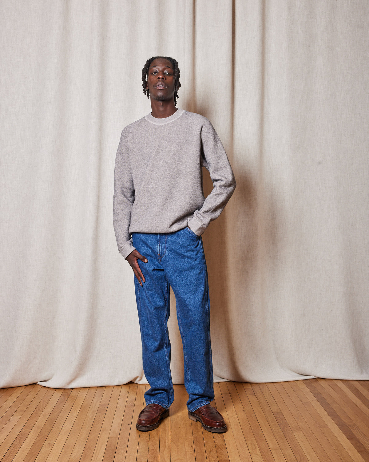 SWEATSHIRT TERRY SWEAT BARELY PINK