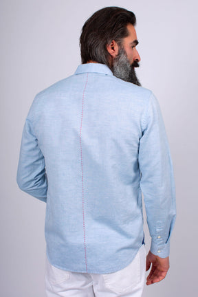 TOKYO LINEN SPECKLED BLUE