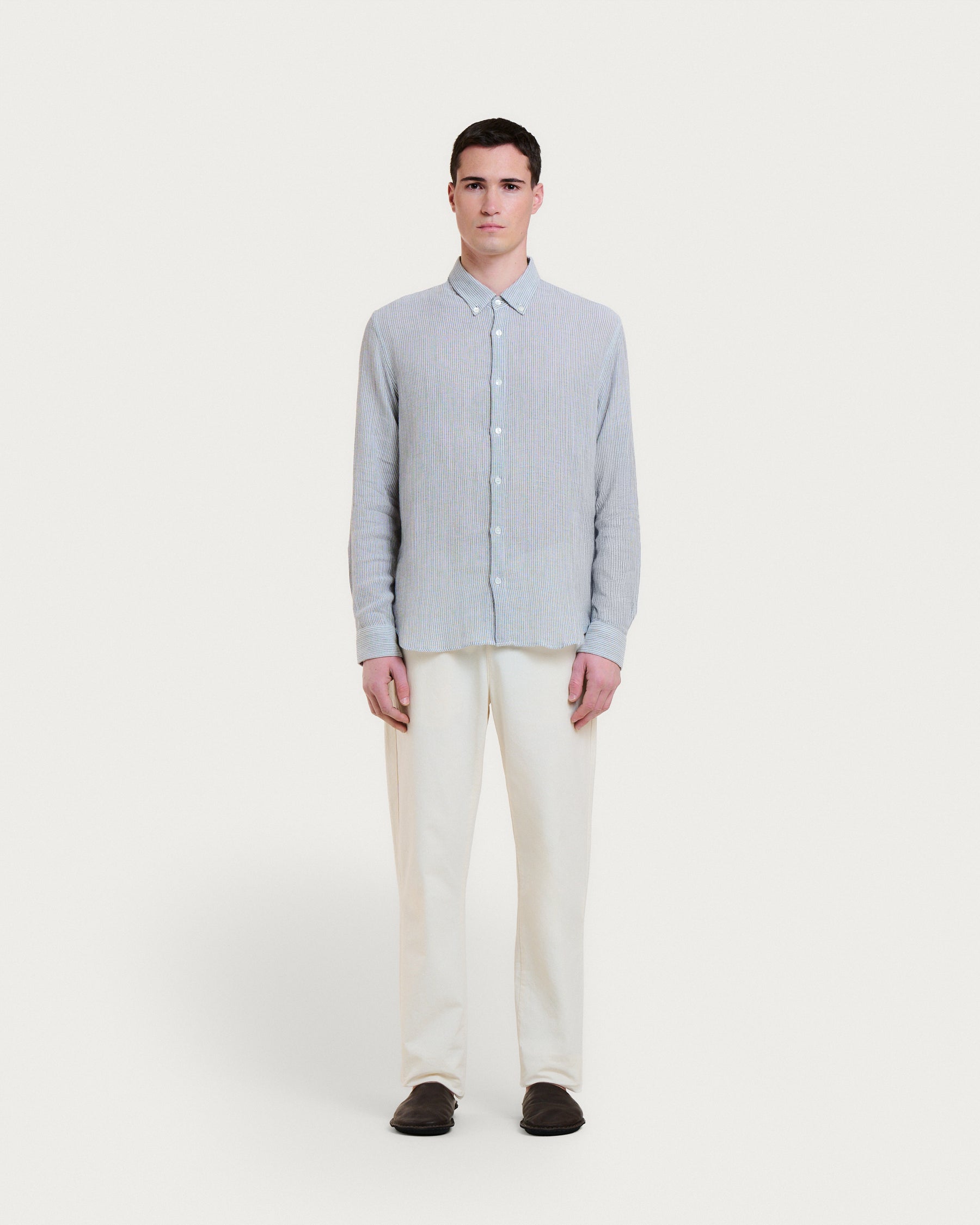 CHEMISE TOKYO TIARA GREY STRIPES