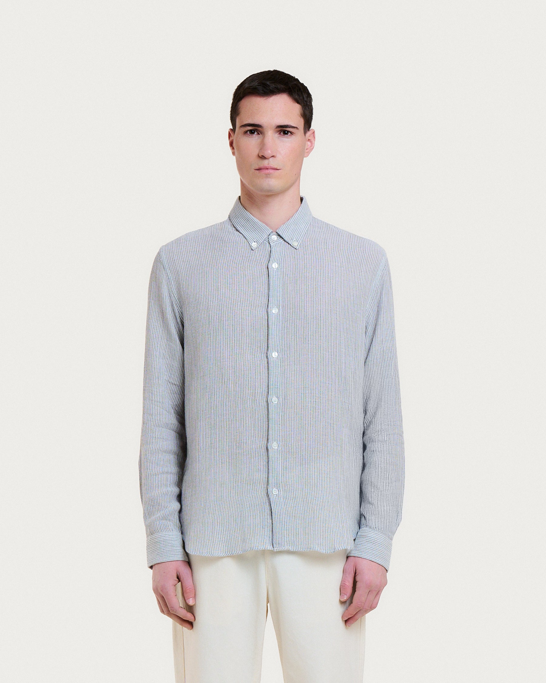 CHEMISE TOKYO TIARA GREY STRIPES