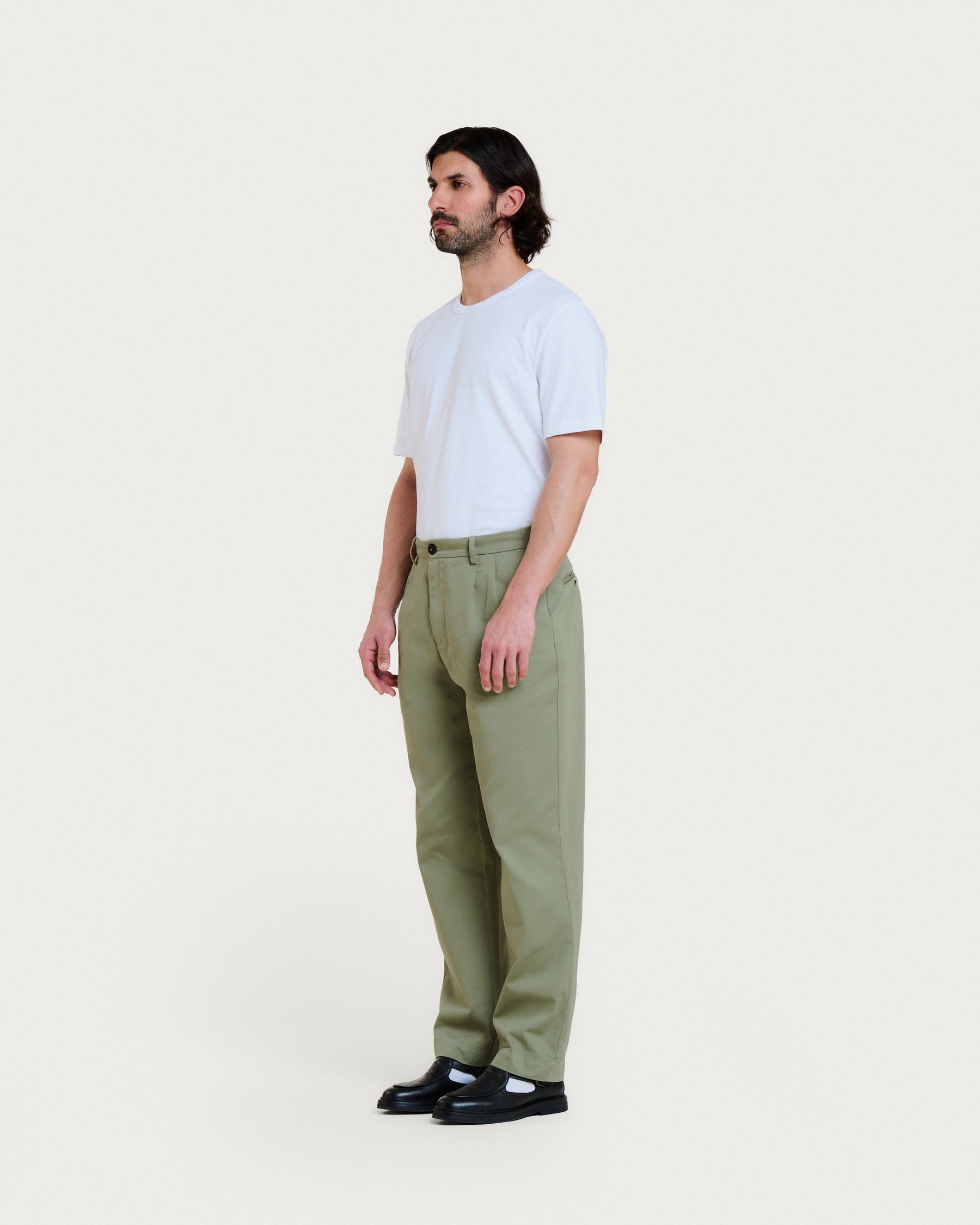 PANTALON TOSHO GREEN CLAY