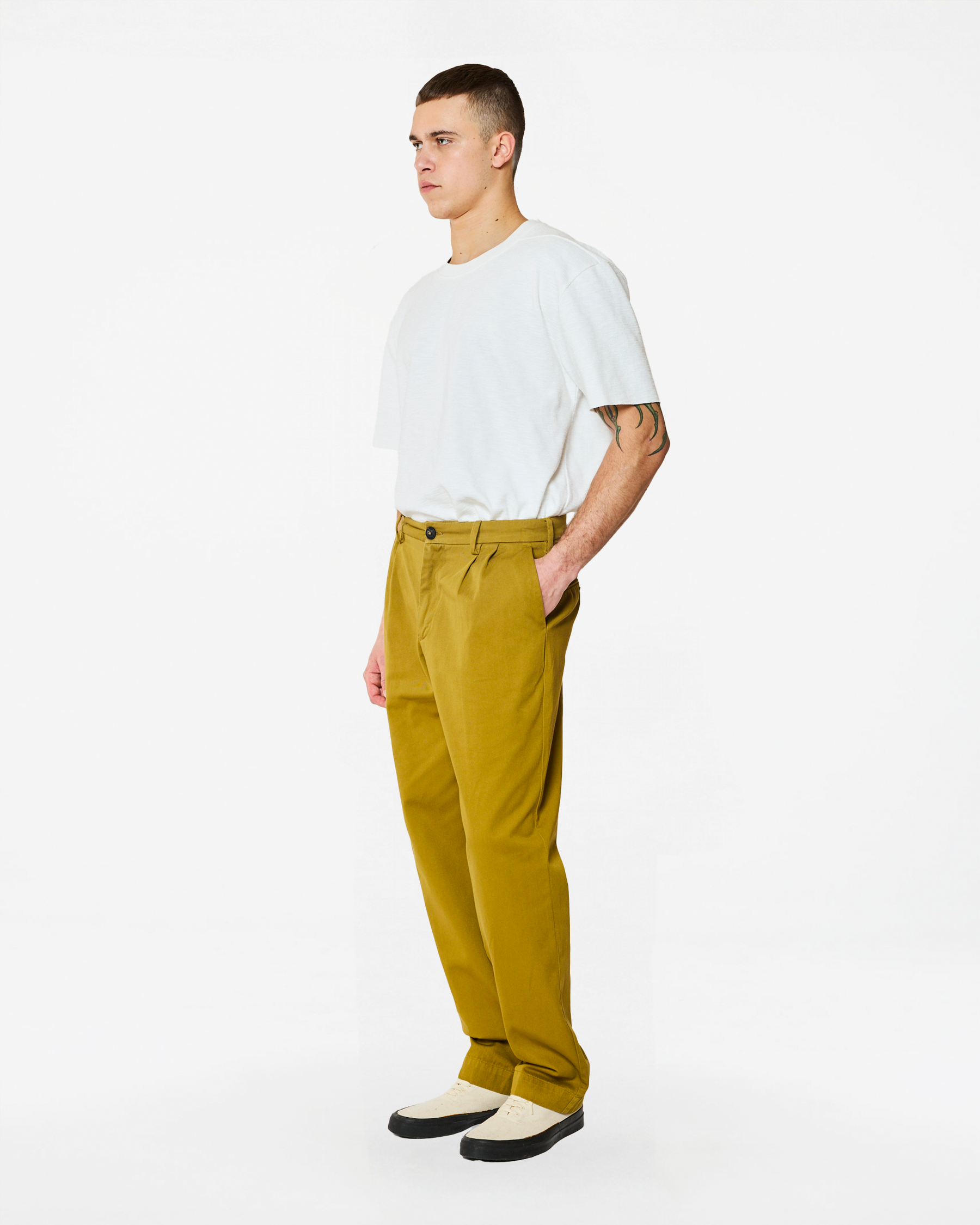 TOSHO GOLDEN BROWN PANTS