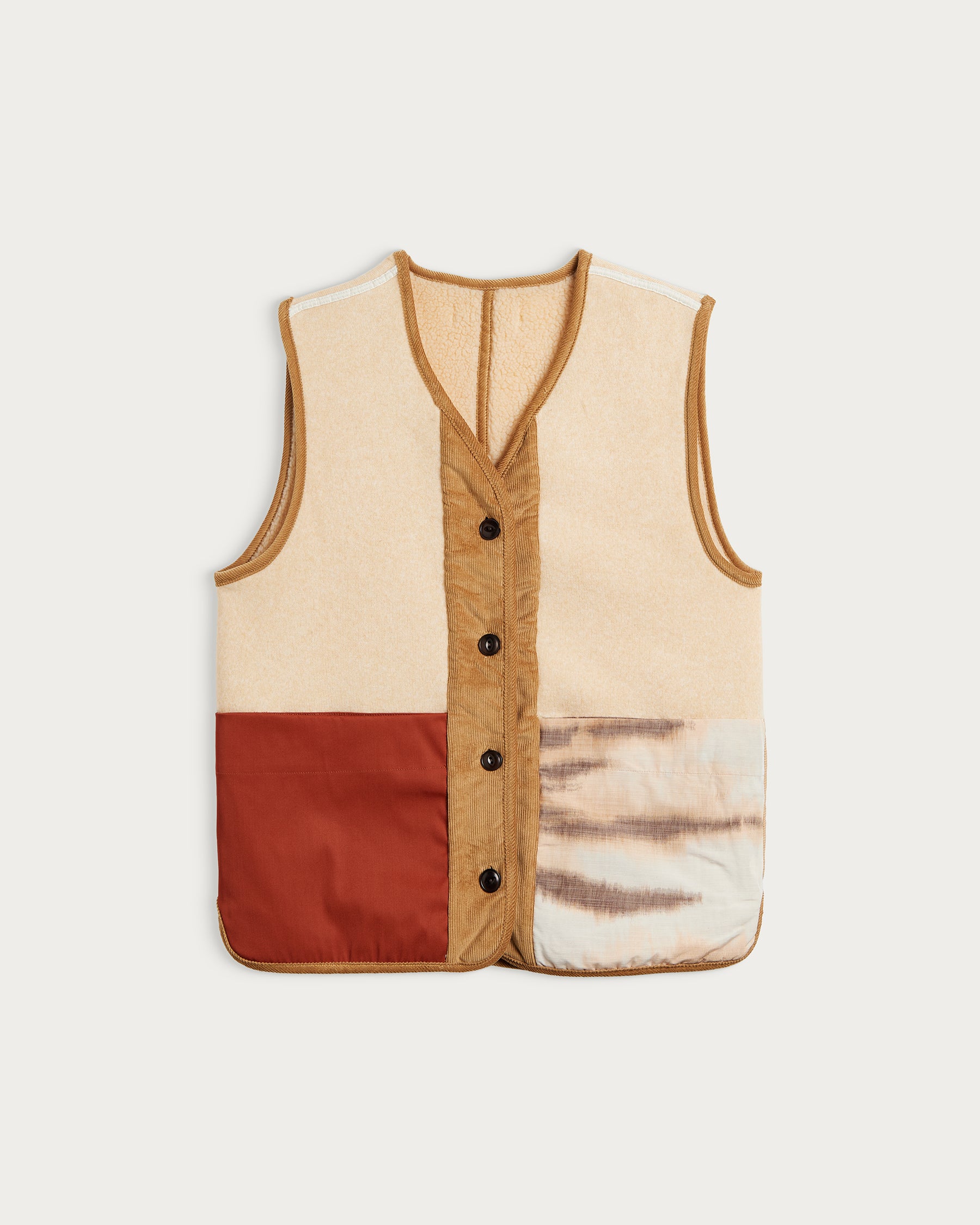 TROY CREAM SLEEVELESS VEST