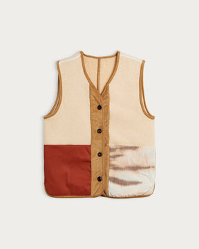 TROY CREAM SLEEVELESS VEST