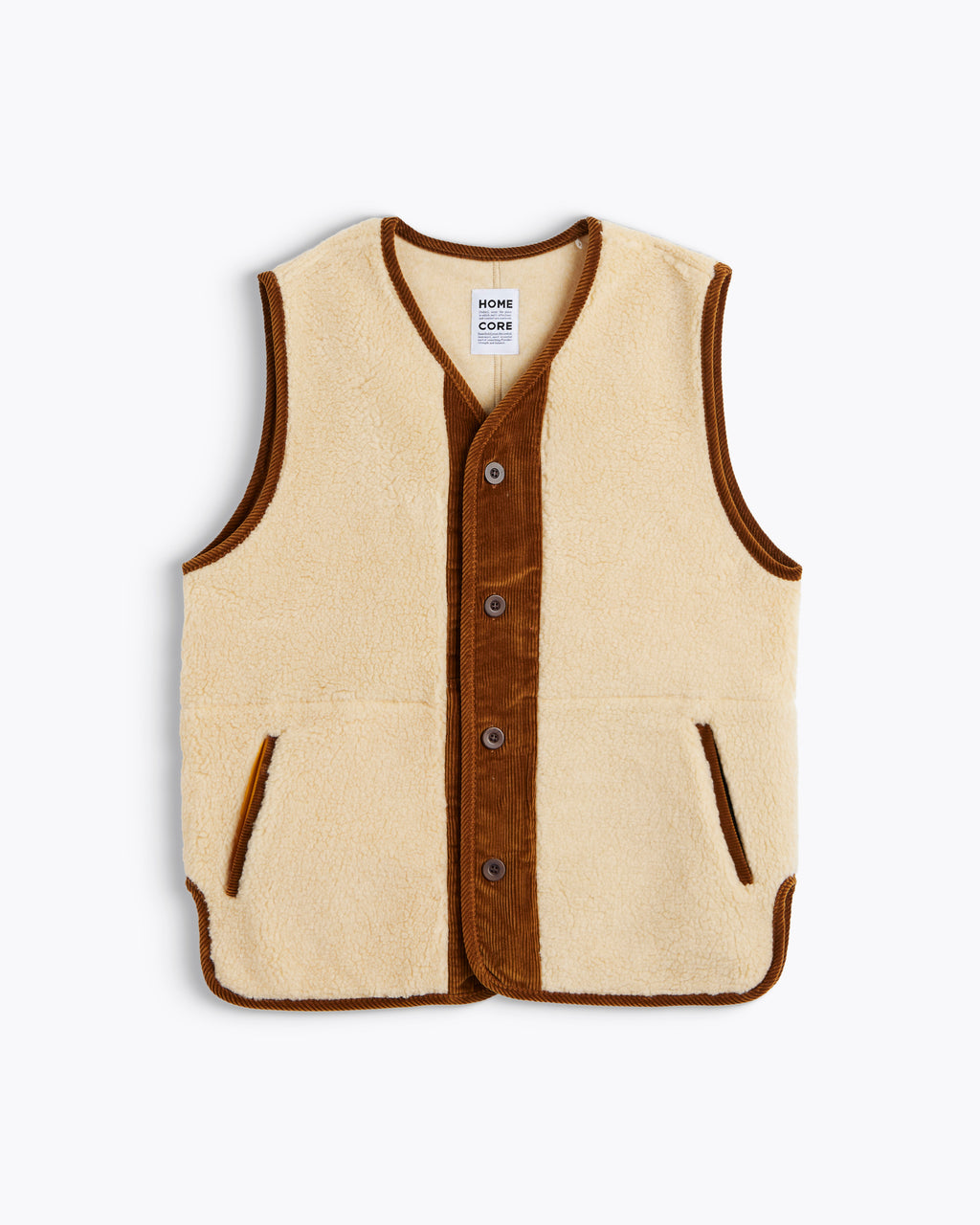 VESTE TROY CREAM - BROWN