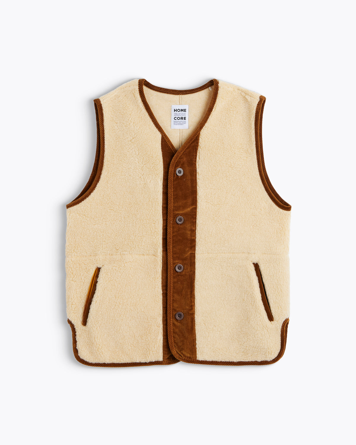 VESTE TROY CREAM - BROWN