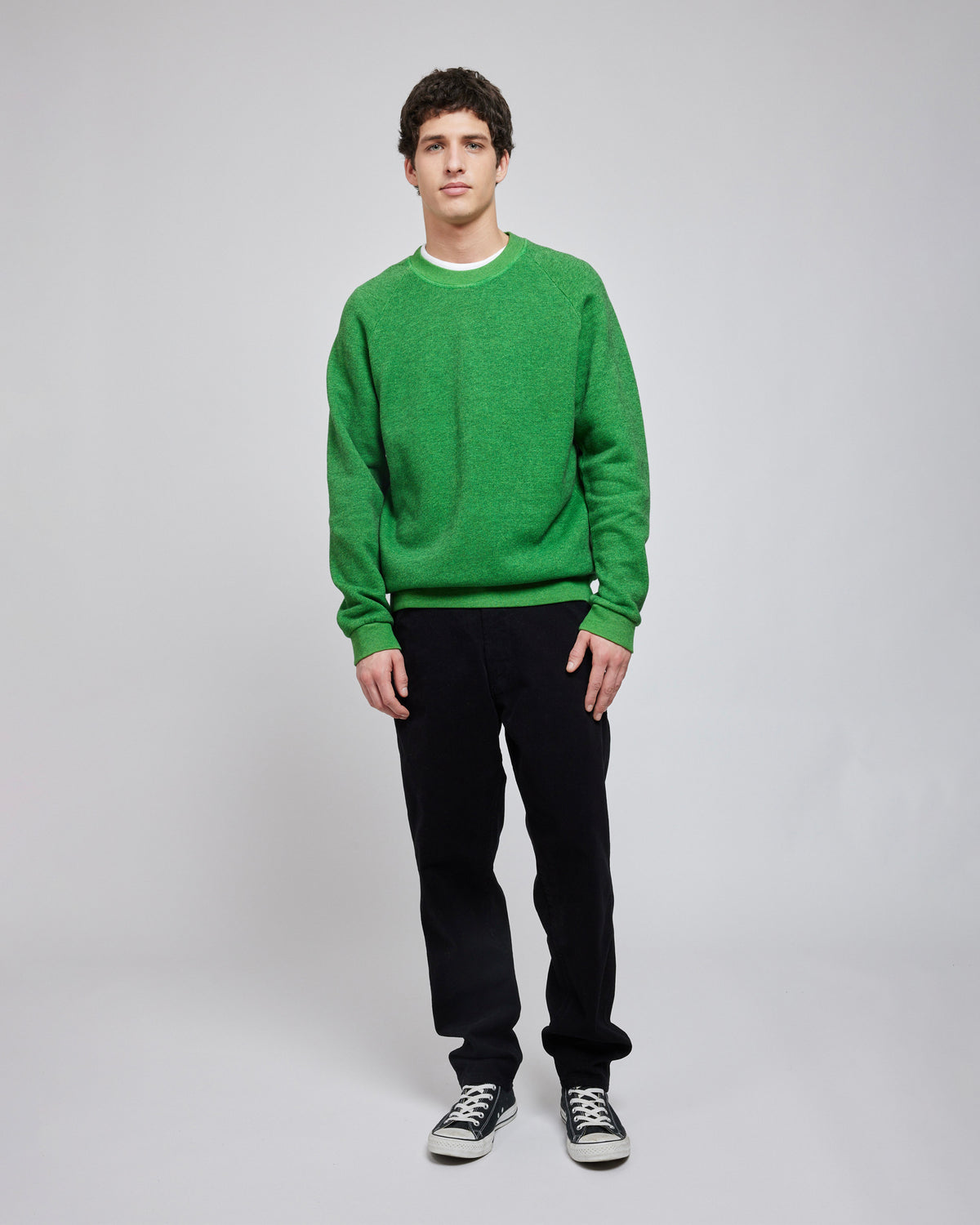 TERRY SWEAT GREEN CHARTREUSE