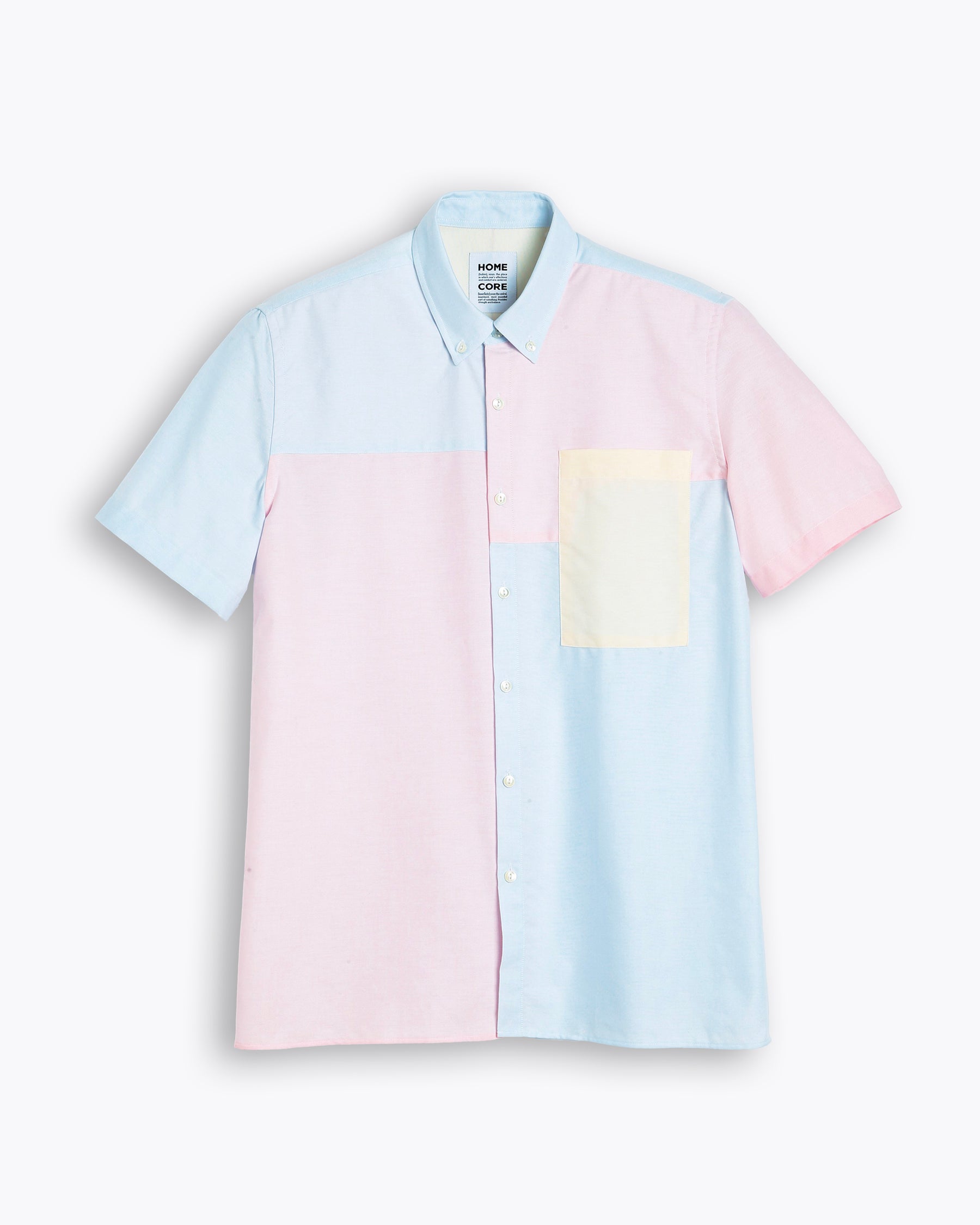 THEO OXFORD S/L SHIRT PASTEL BLUE MULTICO
