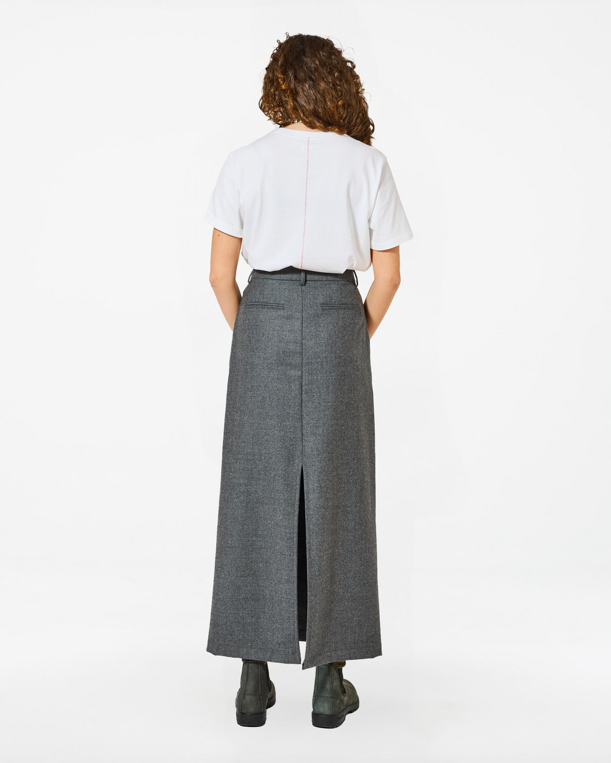 VERONIQUE MARZ GREY SKIRT