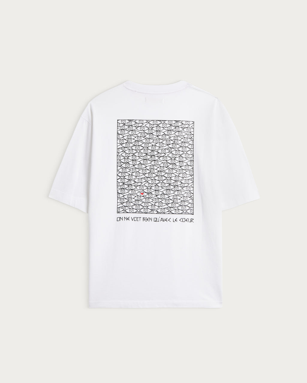 VISION TEE WHITE-BLACK T-SHIRT
