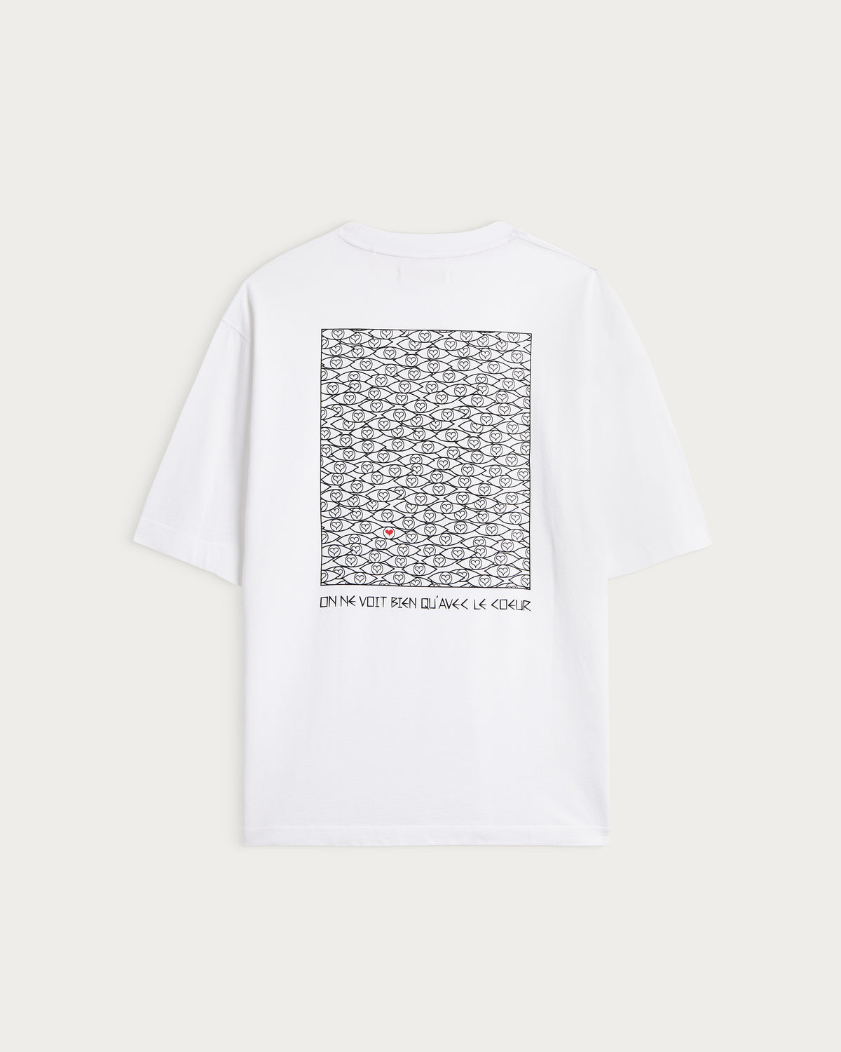 VISION TEE WHITE-BLACK T-SHIRT