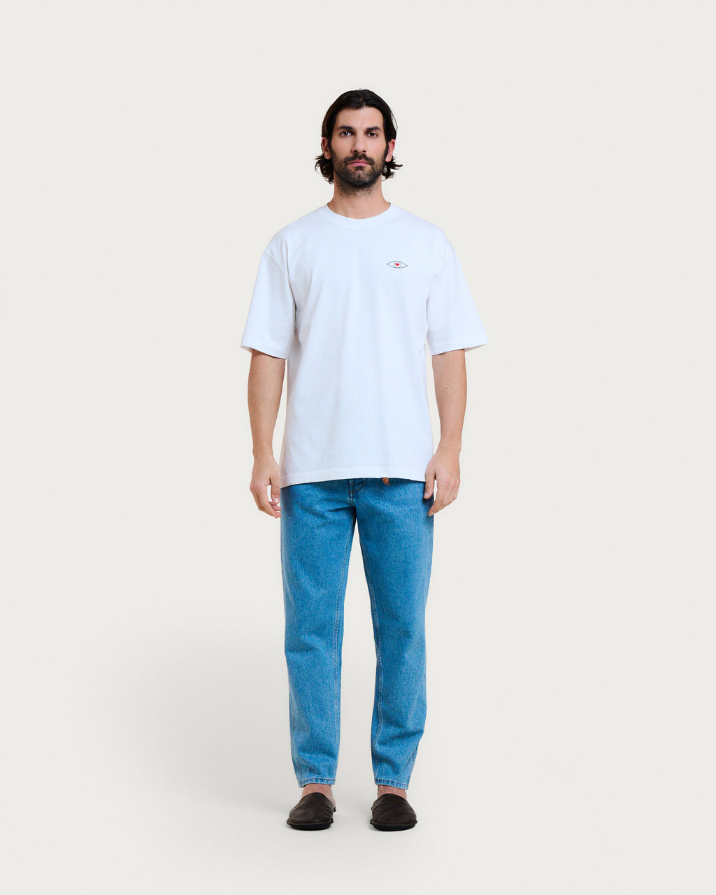 T-SHIRT VISION TEE WHITE-BLACK