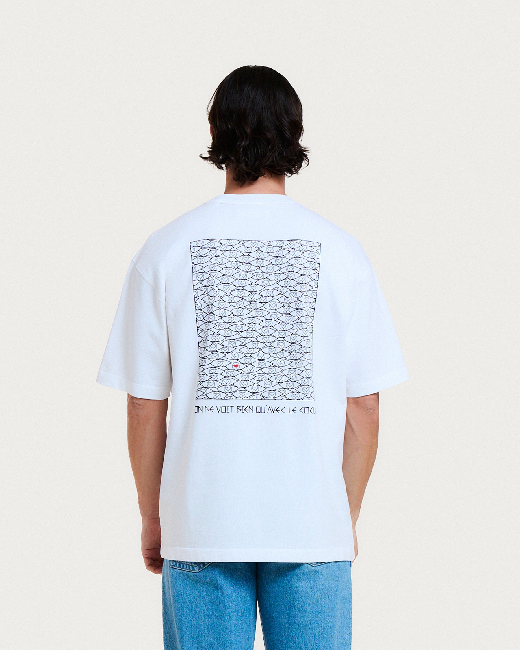 T-SHIRT VISION TEE WHITE-BLACK