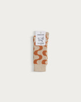 WAVES SOCKS ORANGE-CREAM
