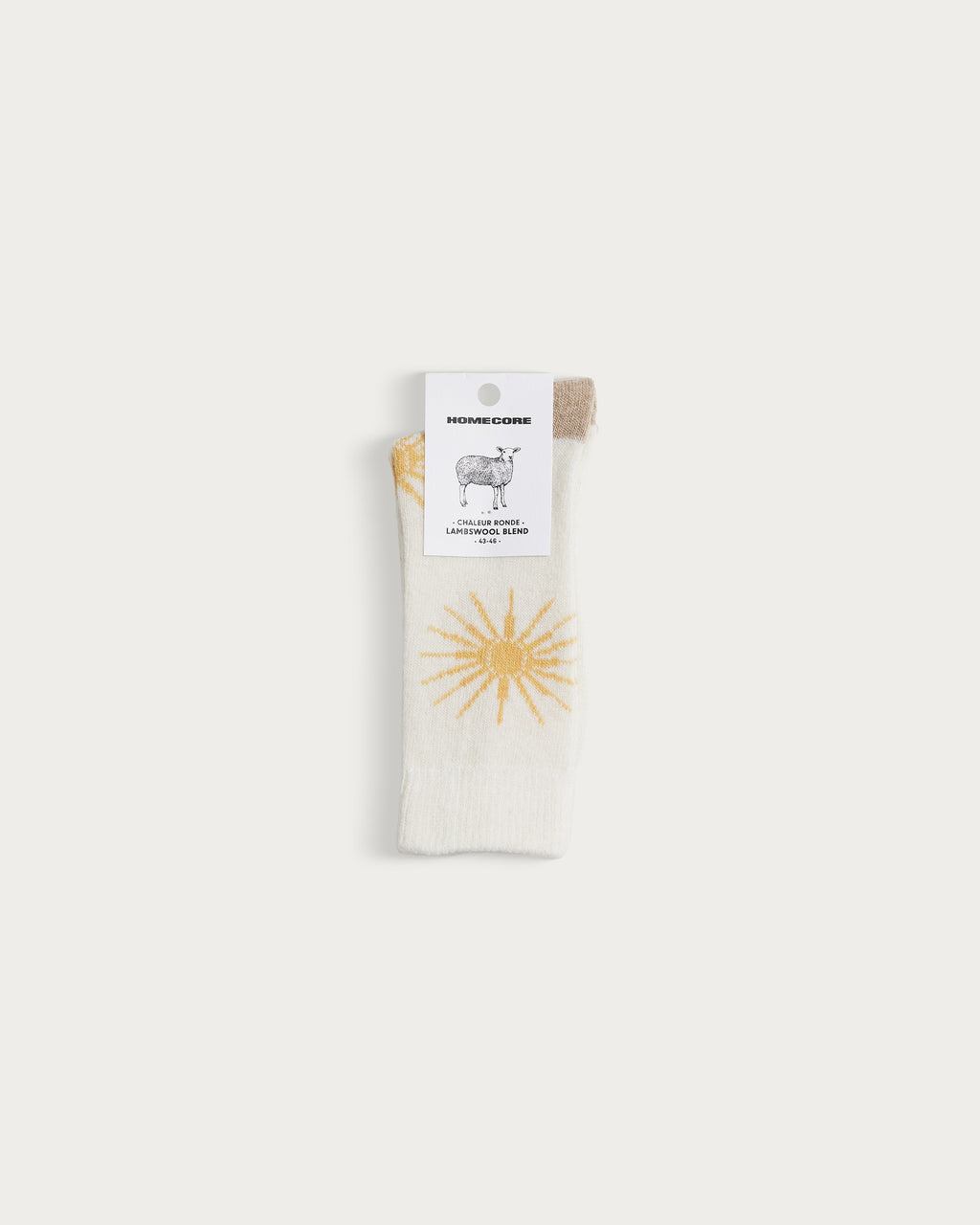 CHAUSSETTES MÉTÉO – ÉCRU, SOLEIL