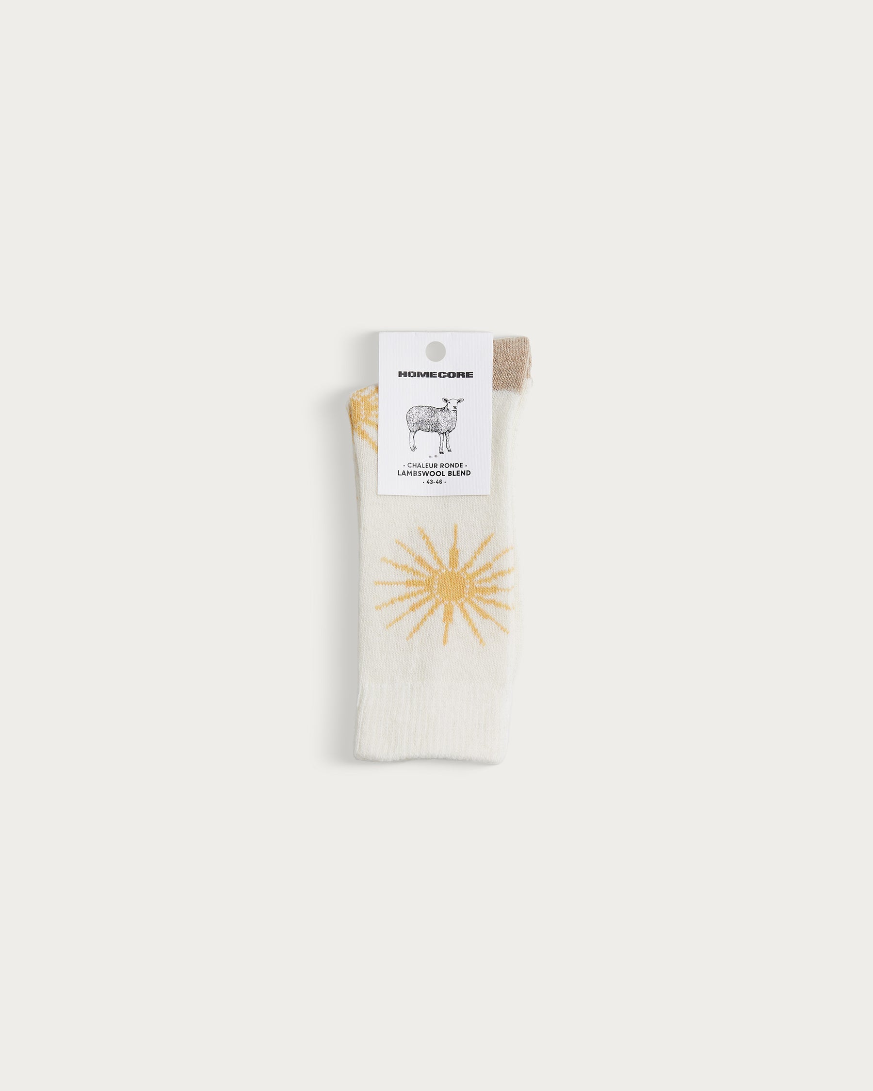 CHAUSSETTES MÉTÉO – ÉCRU, SOLEIL