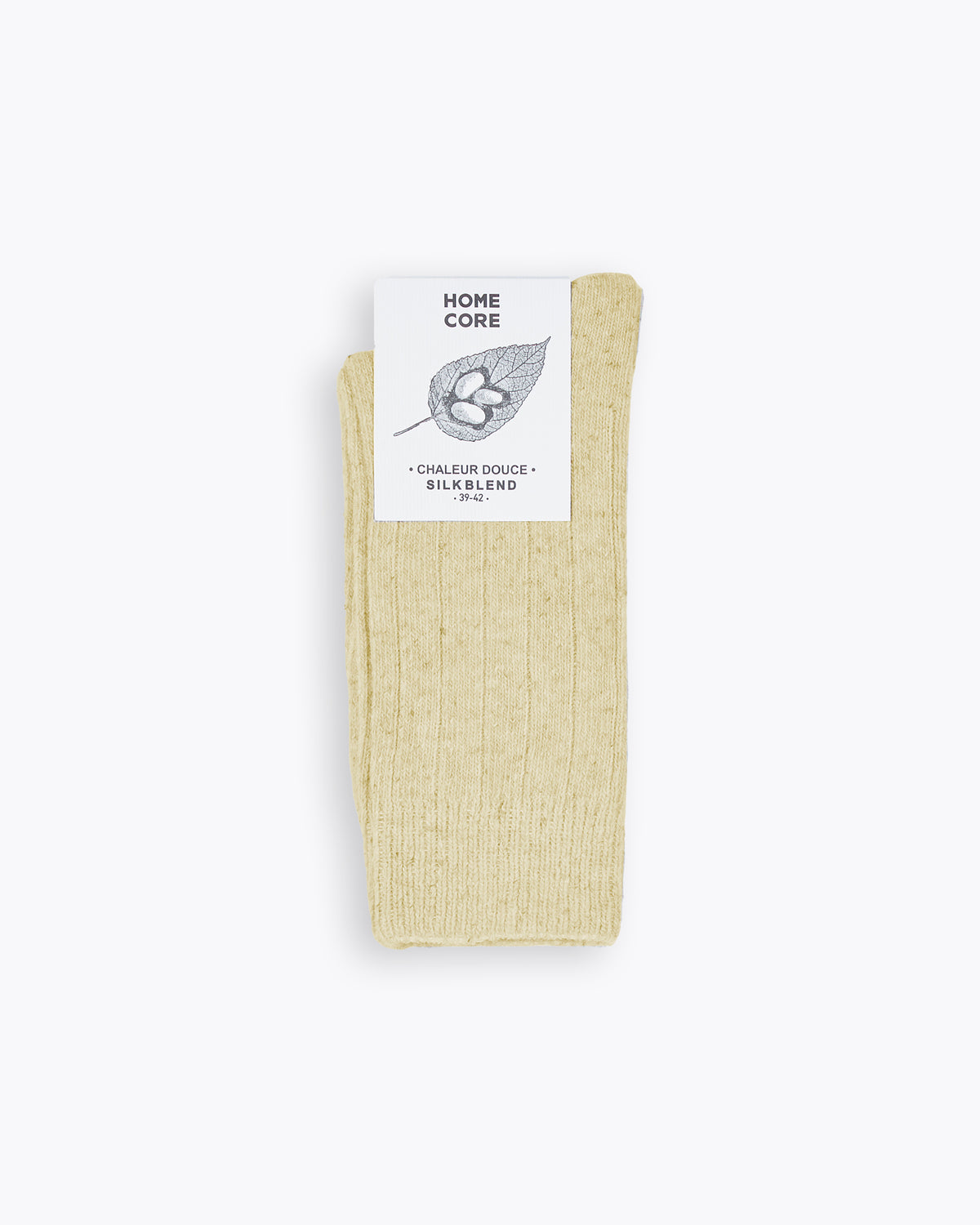 WOOL-SILK SOCKS ASH BROWN