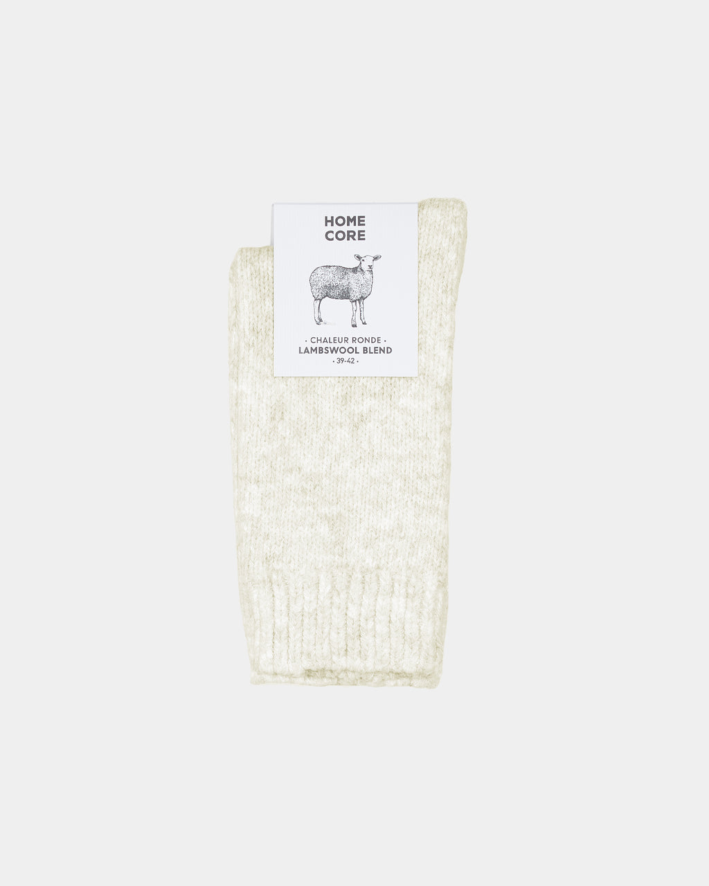CHAUSSETTES EN LAINE - PRIMARY CREAM