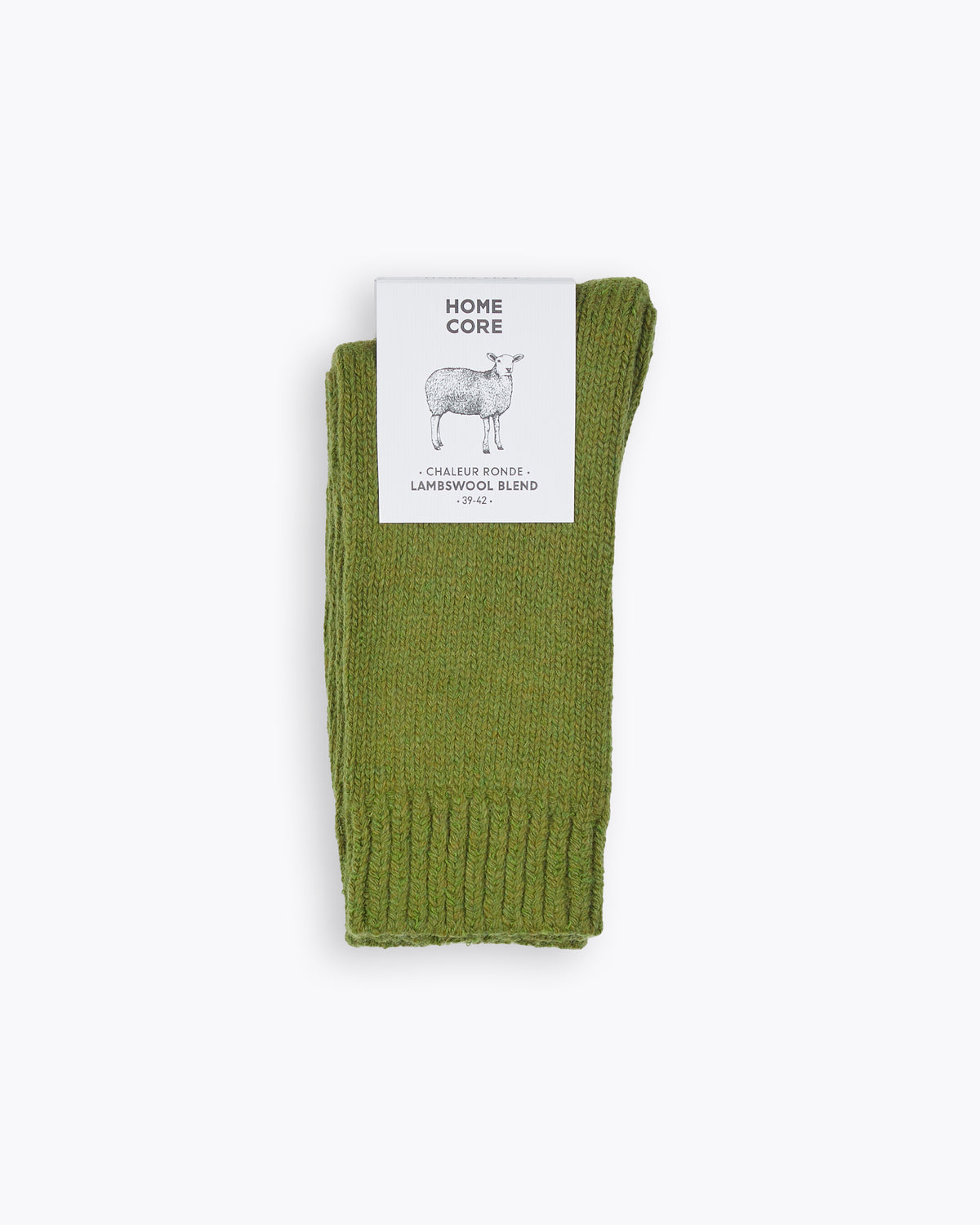 WOOL SOCKS BASICS GREEN