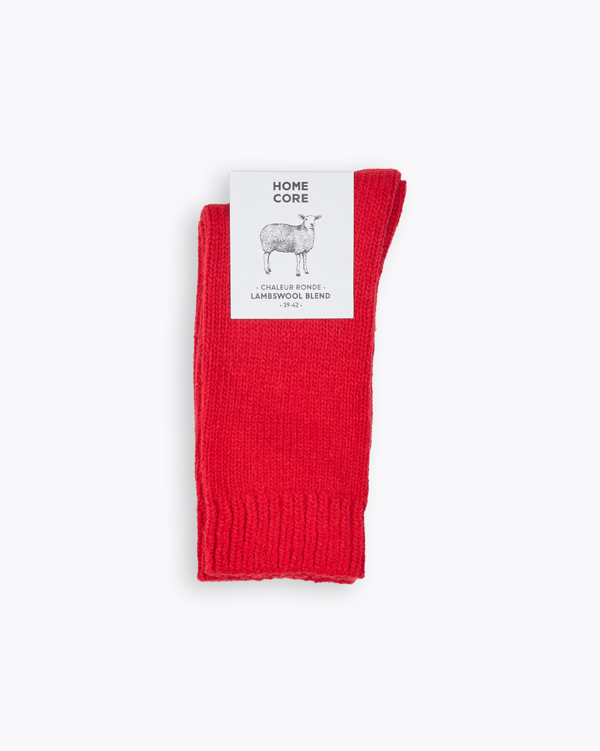 WOOL SOCKS BASICS RED