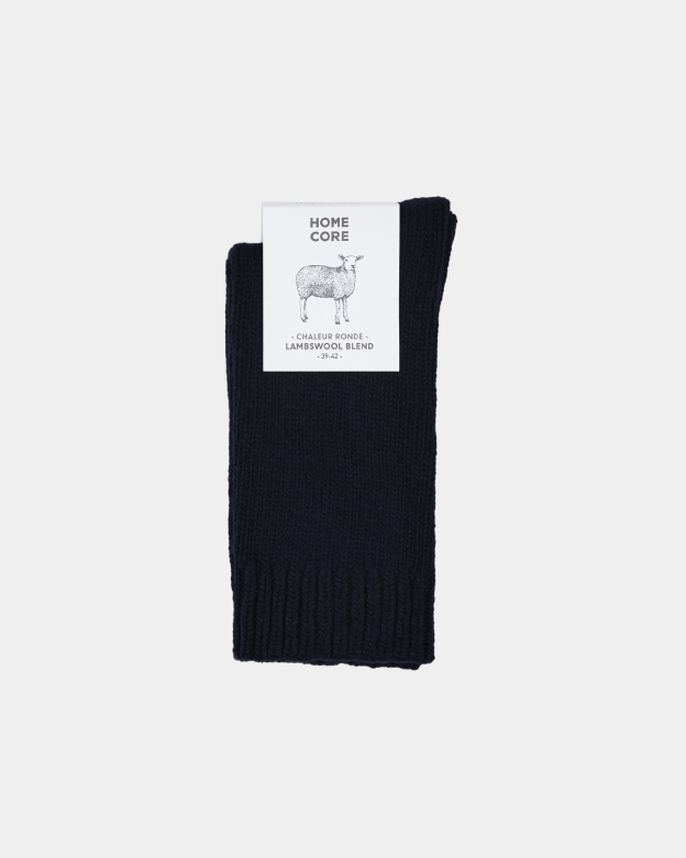 WOOL SOCKS - RUSTIC BLACK