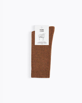 WOOL SOCKS - RUSTIC BROWN