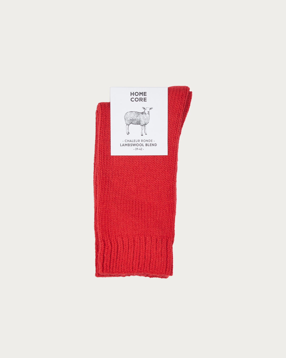 CHAUSSETTES EN LAINE - PRIMARY RED