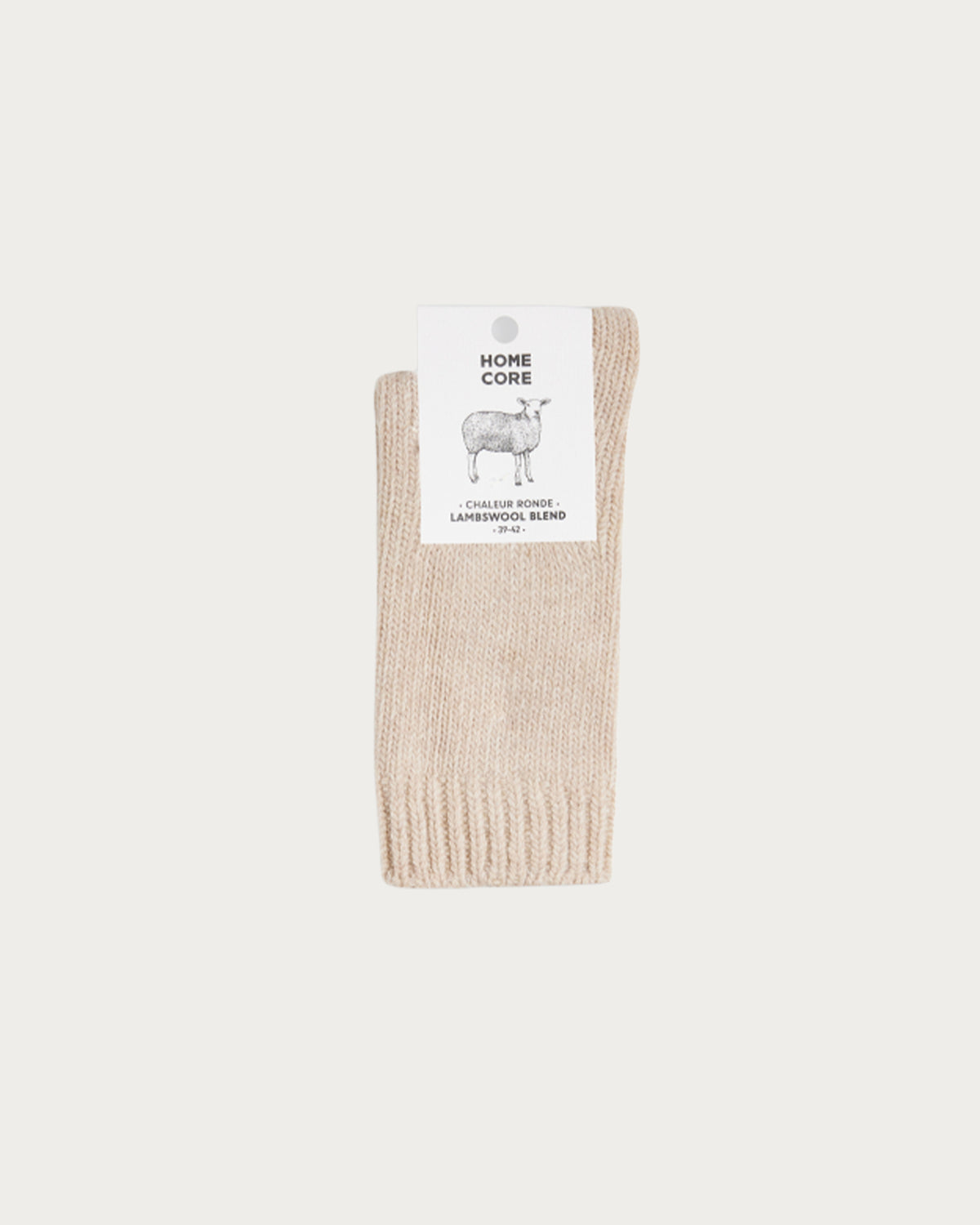 WOOL SOCKS - RUSTIC BEIGE