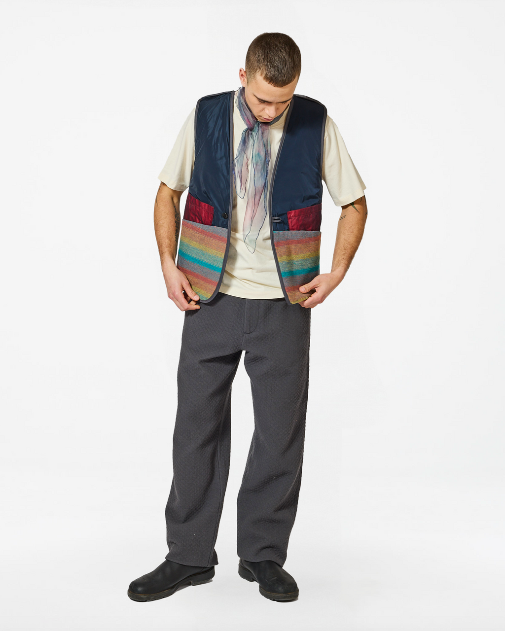 YOUSSEF WOOLLY ANTHRACITE JACKET