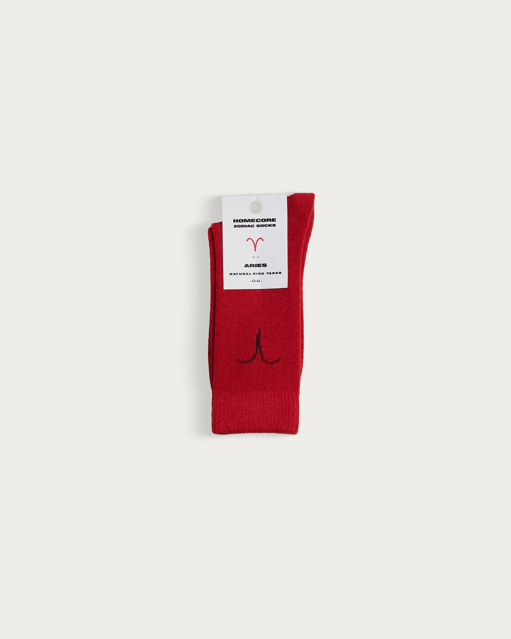 ZODIAC SOCKS – ARIES, RED
