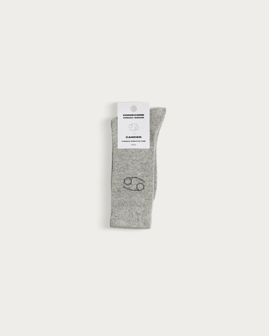 ZODIAC SOCKS – CANCER, GREY