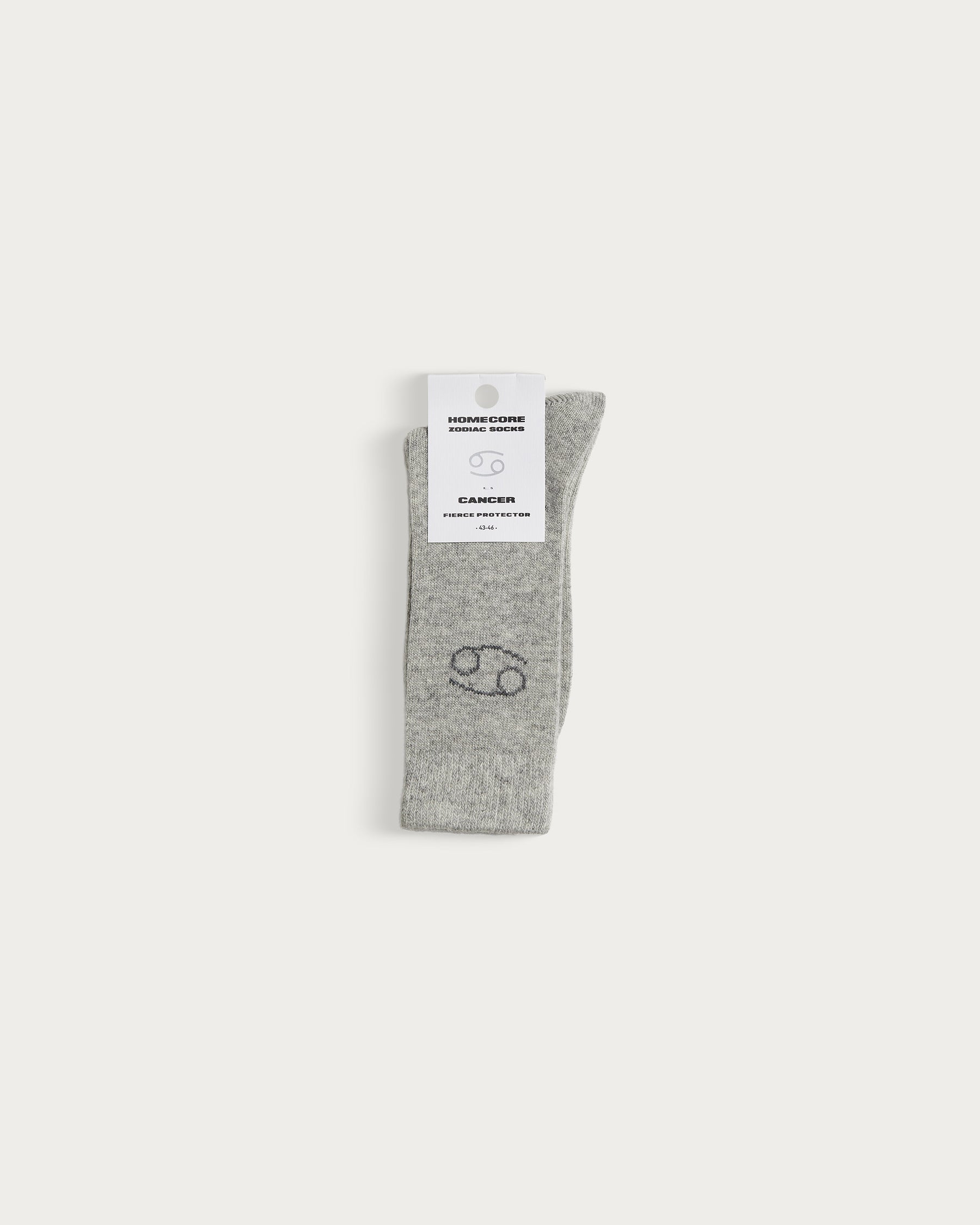 ZODIAC SOCKS – CANCER, GREY